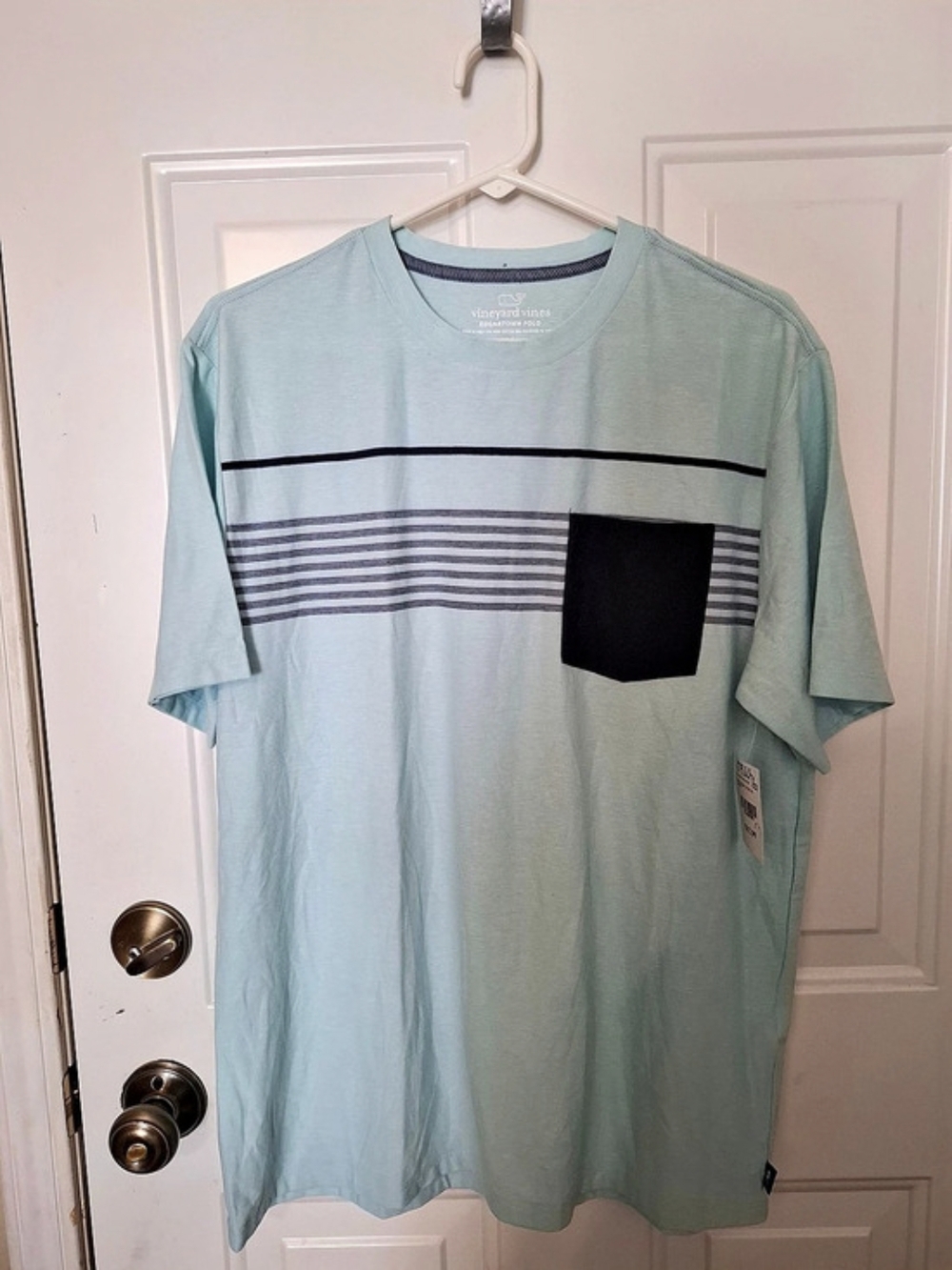 Vineyard Vines Edgartown Short-Sleeve Pocket Tee Blue & Black Medium